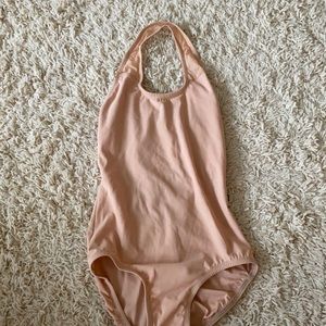 LuckyLeo light peach leotard M